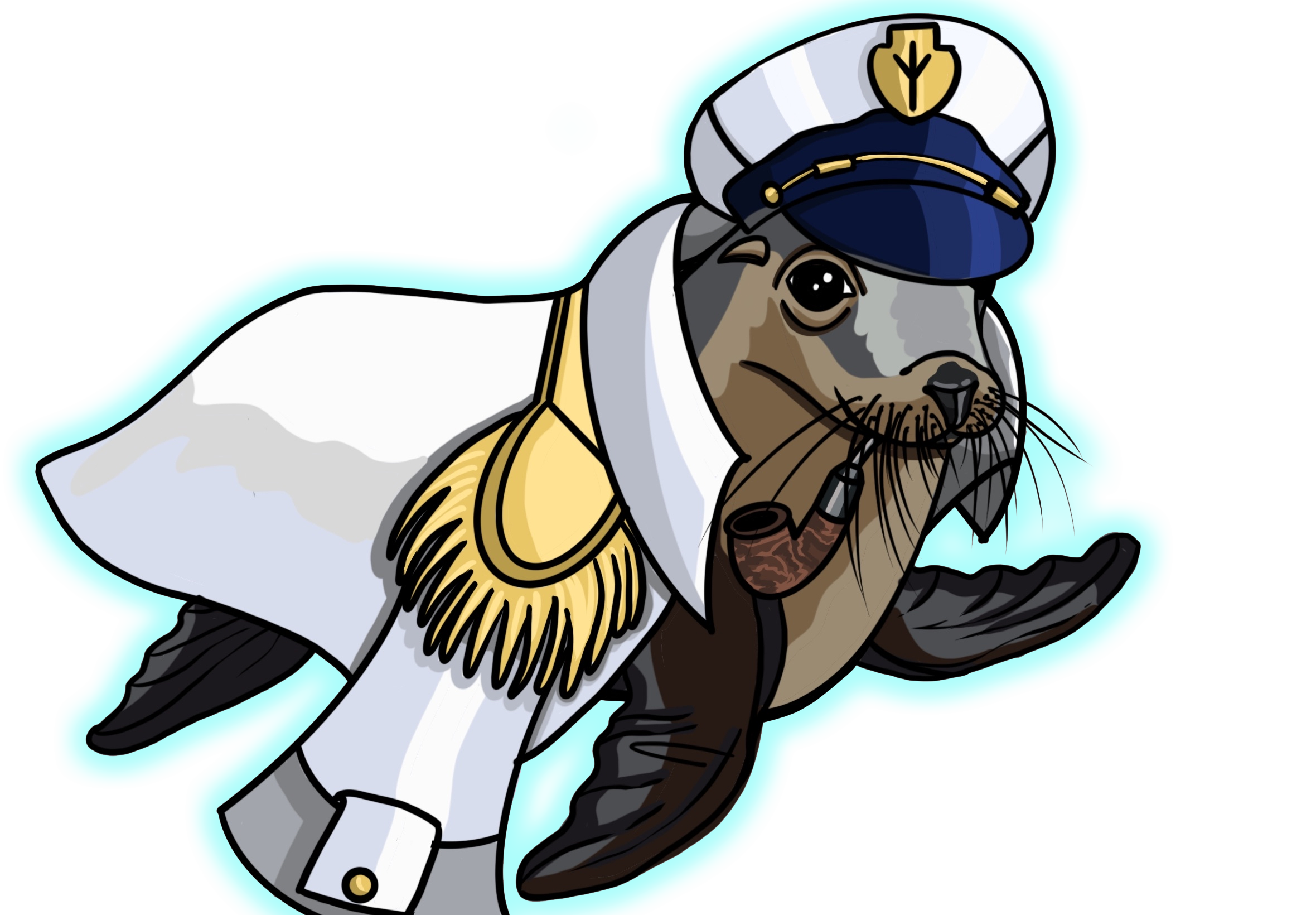 Captain Seal Illustration